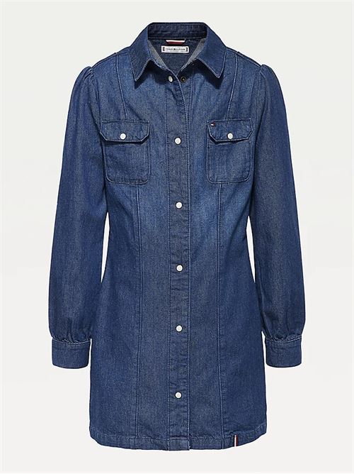 DENIM SHIRT DRESS TOMMY HILFIGER | KG0KG06086/1BN